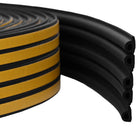 Raamafdichting zelfklevend 9x6 mm 50m zwart EPDM