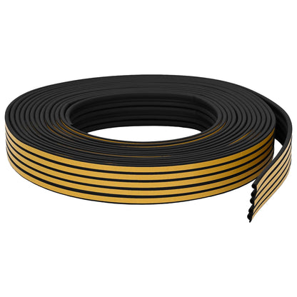 Zelfklevende raamafdichting Zwart 9 x 6 mm 100 m EPDM-schuim