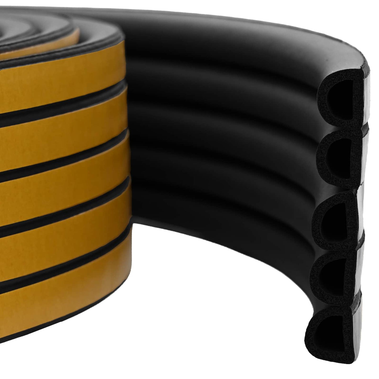 Zelfklevende raamafdichting Zwart 9 x 8 mm 100 m EPDM-schuim