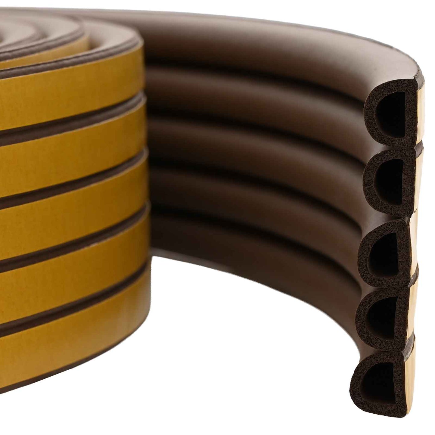 Zelfklevende raamafdichting Bruin 12 x 10 mm 100 m EPDM-schuim