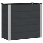 Verhoogde plantenbak 100x50x91 cm aluminium zwart