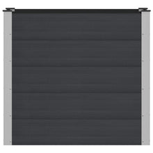 Verhoogde plantenbak Zwart 100 x 50 x 91 cm alu.
