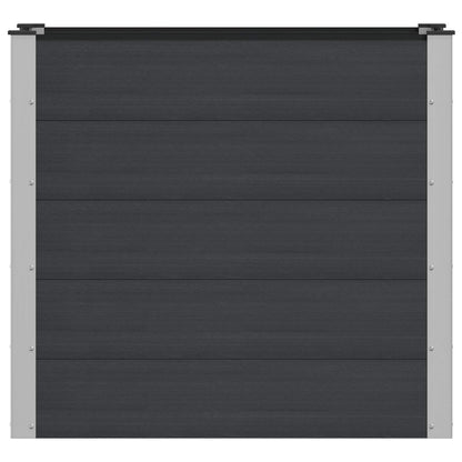 Verhoogde plantenbak Zwart 100 x 50 x 91 cm alu.