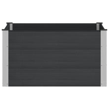 Verhoogde plantenbak Zwart 100 x 100 x 54 cm alu.