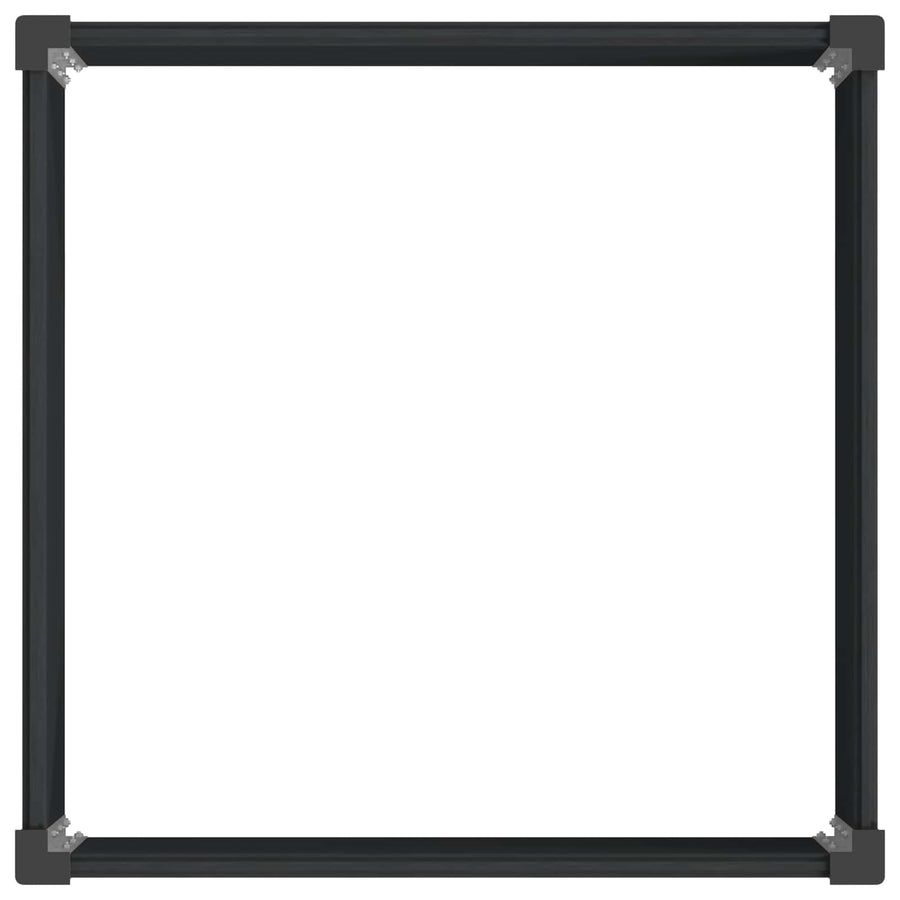 Verhoogde plantenbak Zwart 100 x 100 x 54 cm alu.