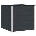 Raised planter Black 100 x 100 x 91 cm alu.