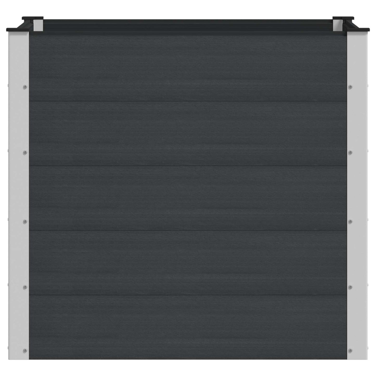 Verhoogde plantenbak Zwart 100 x 100 x 91 cm alu.