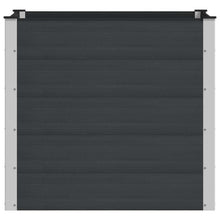 Verhoogde plantenbak Zwart 100 x 100 x 91 cm alu.