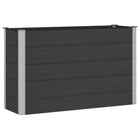 Plantenbak 150x50x91 cm zwart WPC aluminium