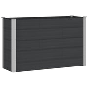 Plantenbak 150x50x91 cm zwart WPC aluminium