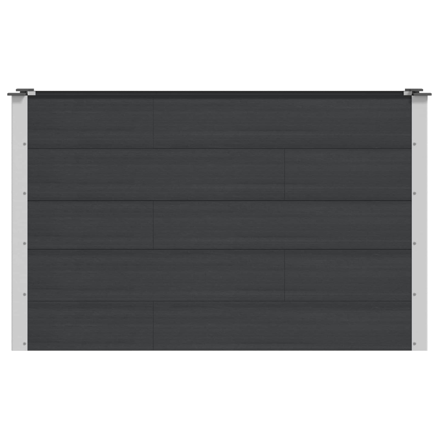 Verhoogde plantenbak Zwart 150 x 50 x 91 cm alu.
