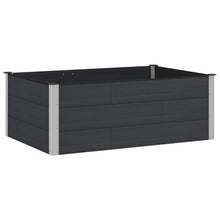 Verhoogde plantenbak Zwart 150 x 100 x 54 cm alu.