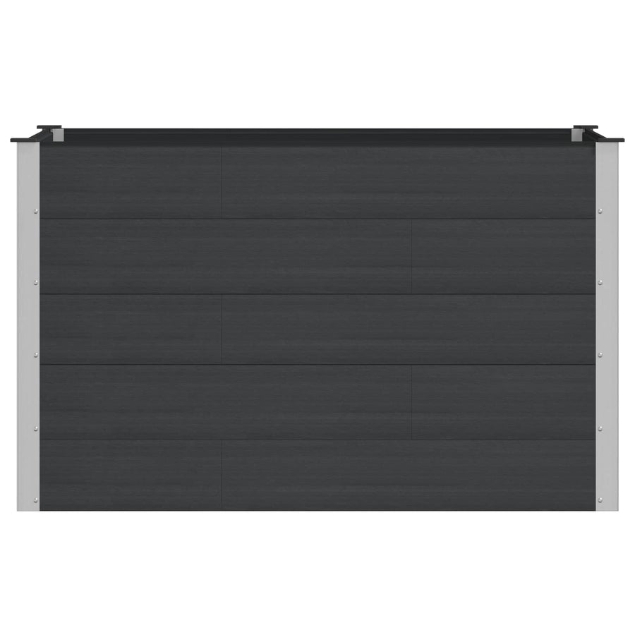 Verhoogde plantenbak Zwart 150 x 100 x 91 cm alu.