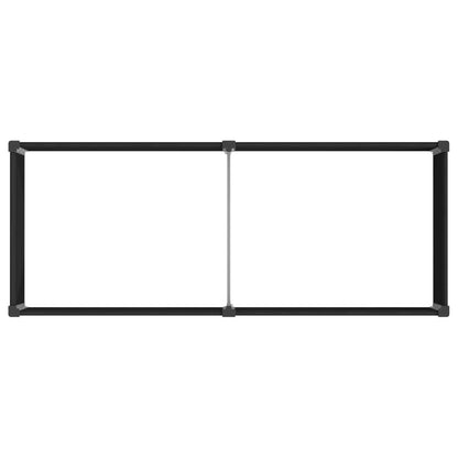 Verhoogde plantenbak Zwart 250 x 100 x 54 cm alu.