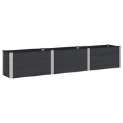 Plantenbak 300x50x54 cm aluminium zwart