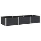 Plantenbak 300x100x54 cm aluminium zwart