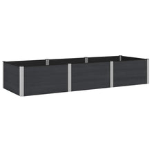 Verhoogde plantenbak Zwart 300 x 100 x 54 cm alu.