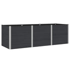 Verhoogde plantenbak 300x100x91 cm aluminium zwart