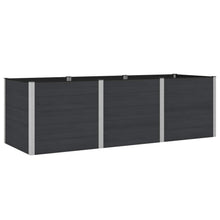Verhoogde plantenbak Zwart 300 x 100 x 91 cm alu.