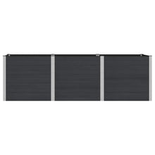 Verhoogde plantenbak Zwart 300 x 100 x 91 cm alu.