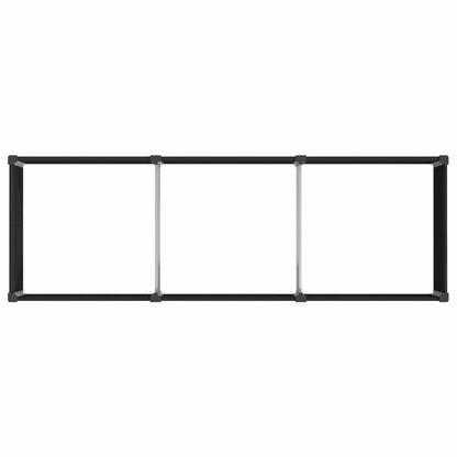 Verhoogde plantenbak Zwart 300 x 100 x 91 cm alu.