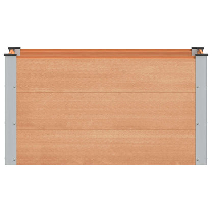 Verhoogde plantenbak Bruin 100 x 50 x 54 cm alu.
