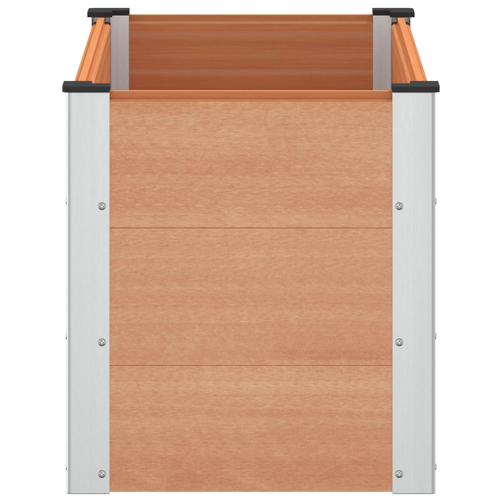 Verhoogde plantenbak Bruin 100 x 50 x 54 cm alu.