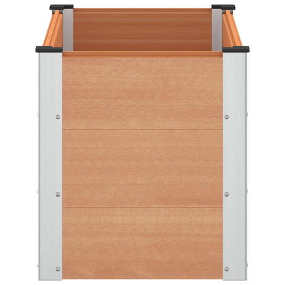 Verhoogde plantenbak Bruin 100 x 50 x 54 cm alu.