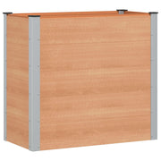 Plantenbak 100x50x91 cm bruin aluminium WPC