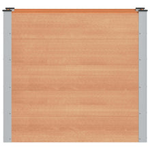 Verhoogde plantenbak Bruin 100 x 50 x 91 cm alu.