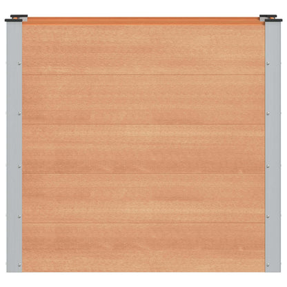 Verhoogde plantenbak Bruin 100 x 50 x 91 cm alu.
