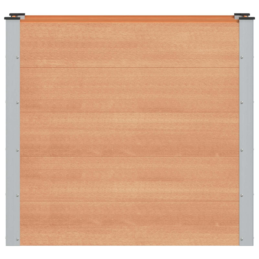 Verhoogde plantenbak Bruin 100 x 50 x 91 cm alu.