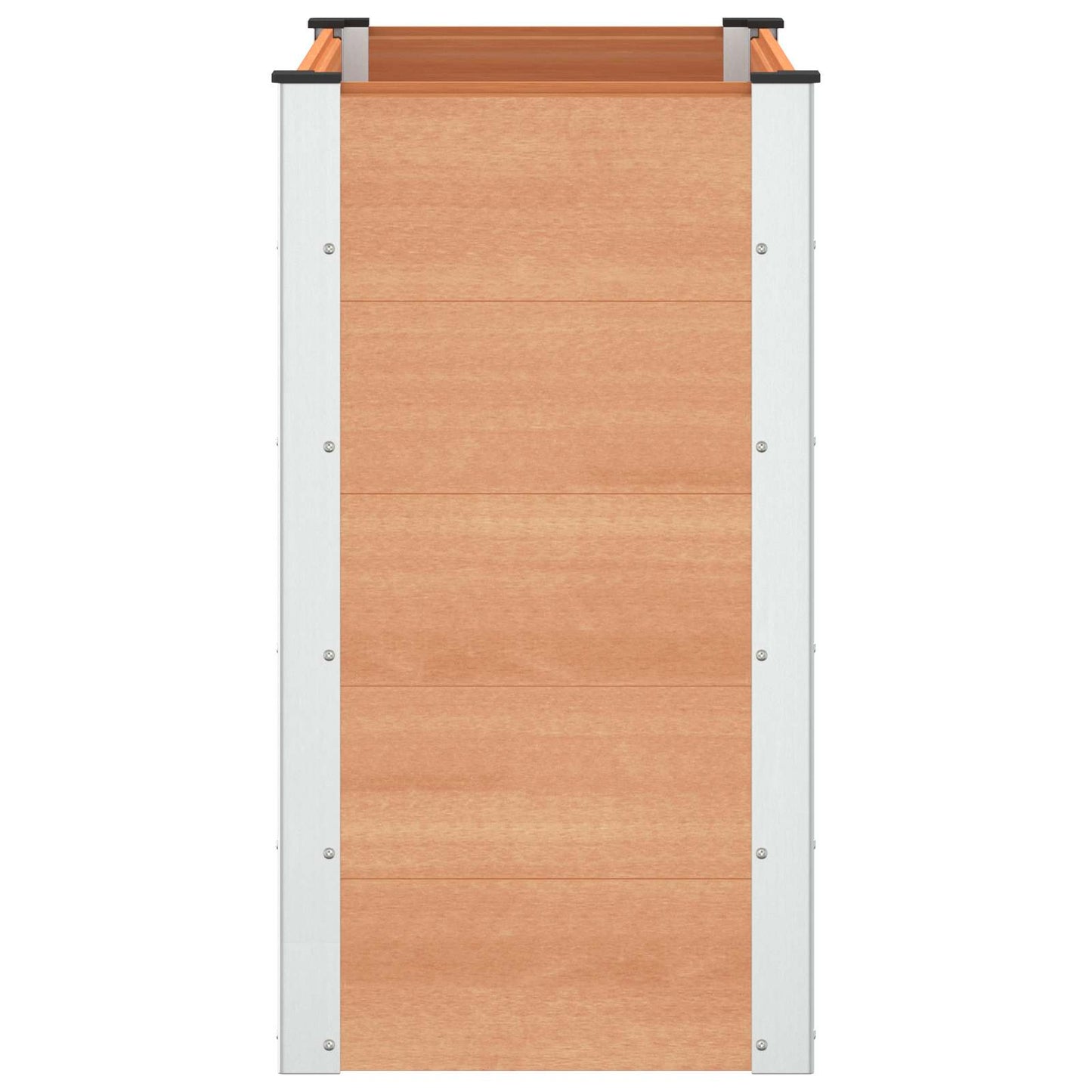 Verhoogde plantenbak Bruin 100 x 50 x 91 cm alu.