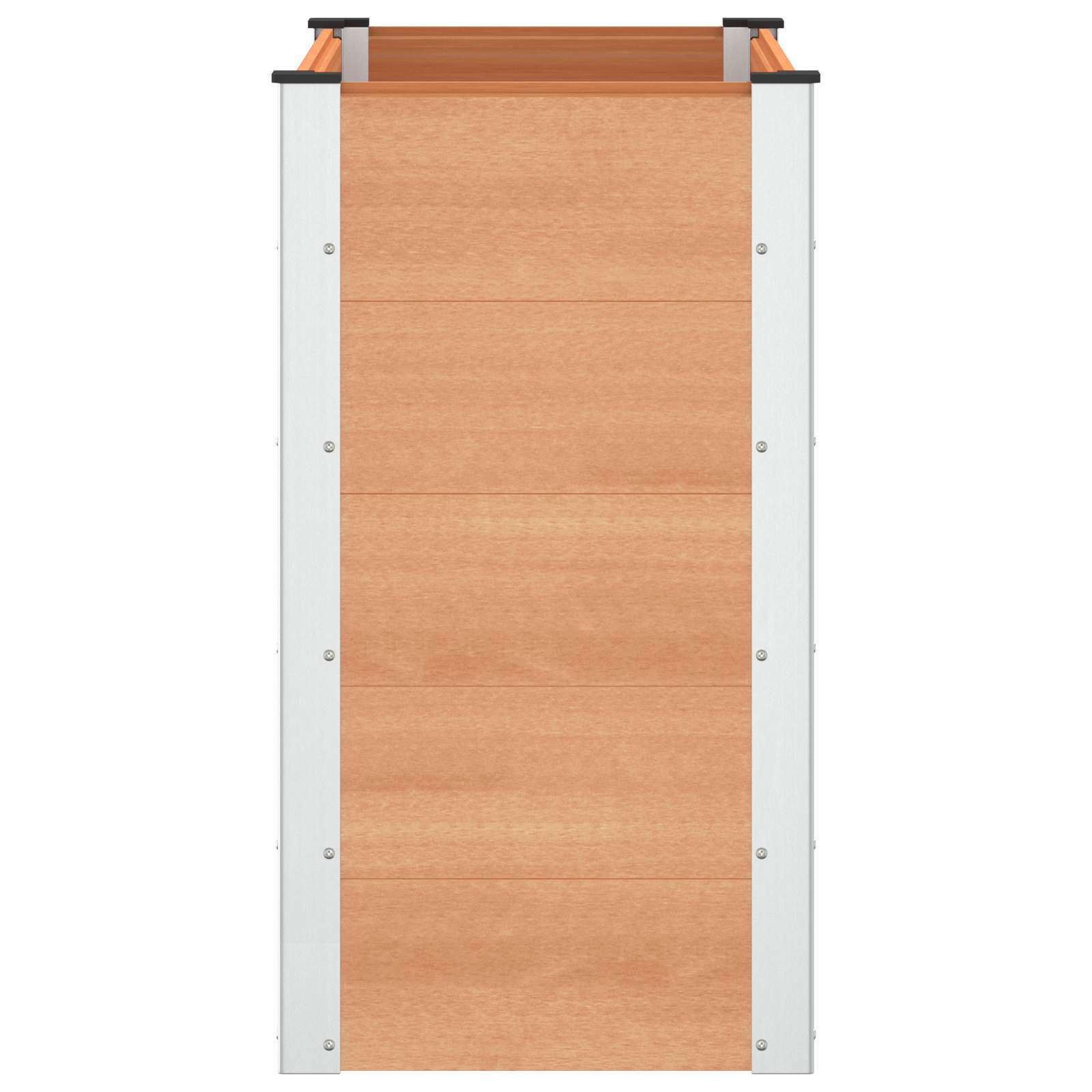 Verhoogde plantenbak Bruin 100 x 50 x 91 cm alu.