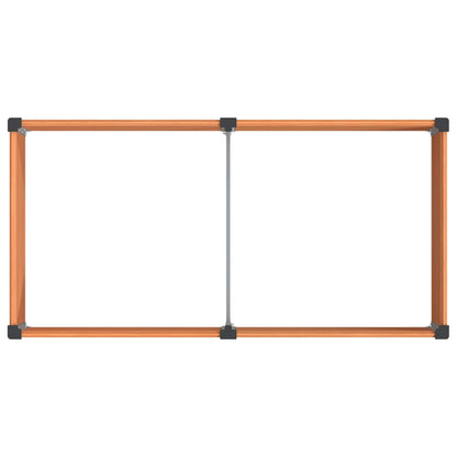 Verhoogde plantenbak Bruin 100 x 50 x 91 cm alu.