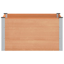 Verhoogde plantenbak Bruin 100 x 100 x 54 cm alu.