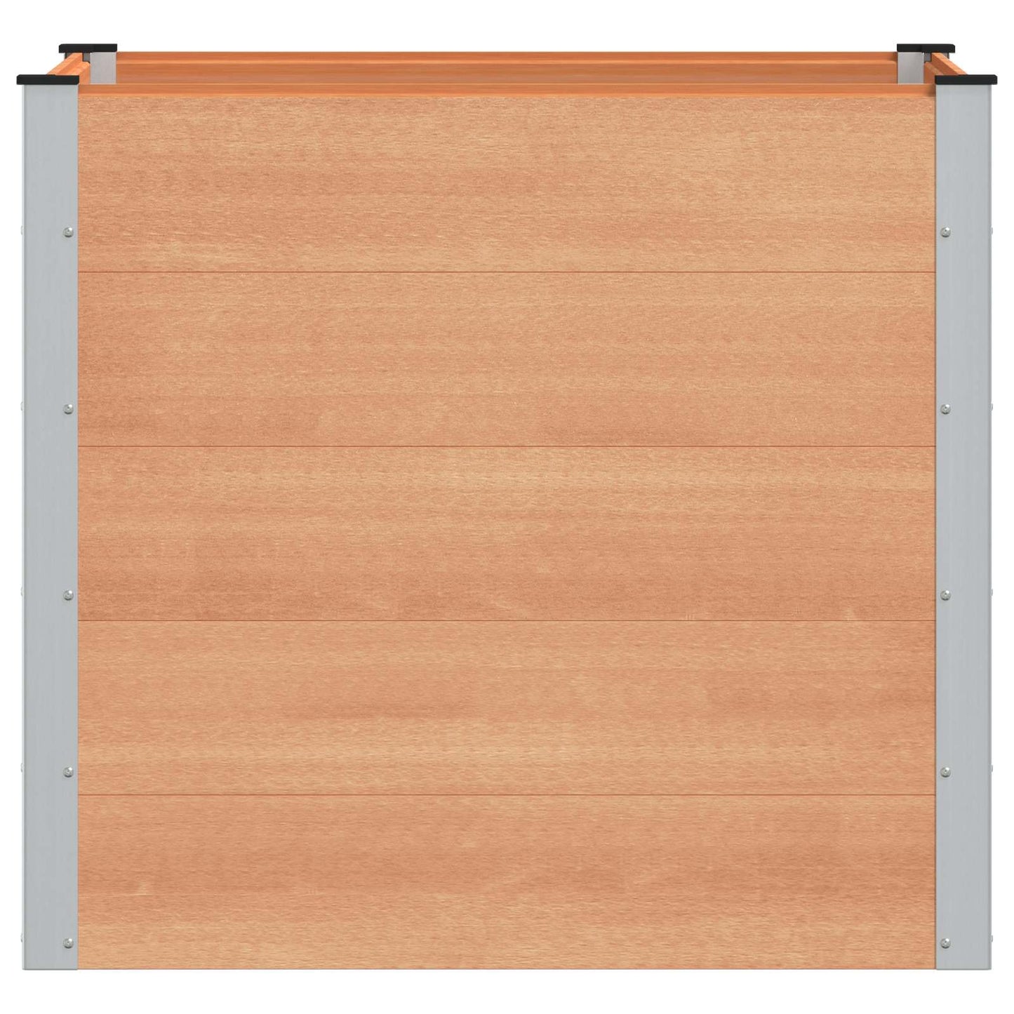 Verhoogde plantenbak Bruin 100 x 100 x 91 cm alu.