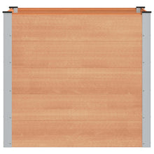 Verhoogde plantenbak Bruin 100 x 100 x 91 cm alu.