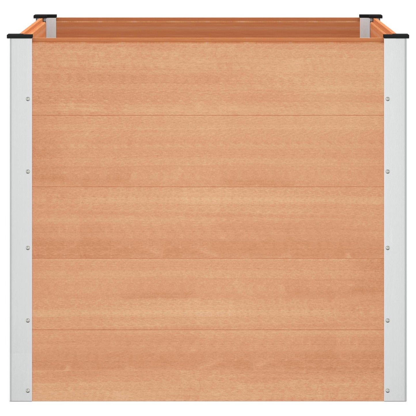 Verhoogde plantenbak Bruin 100 x 100 x 91 cm alu.