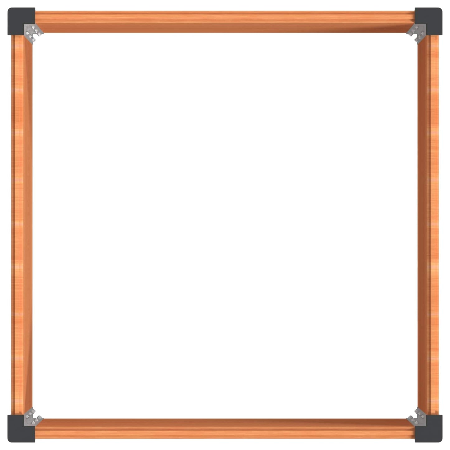 Verhoogde plantenbak Bruin 100 x 100 x 91 cm alu.