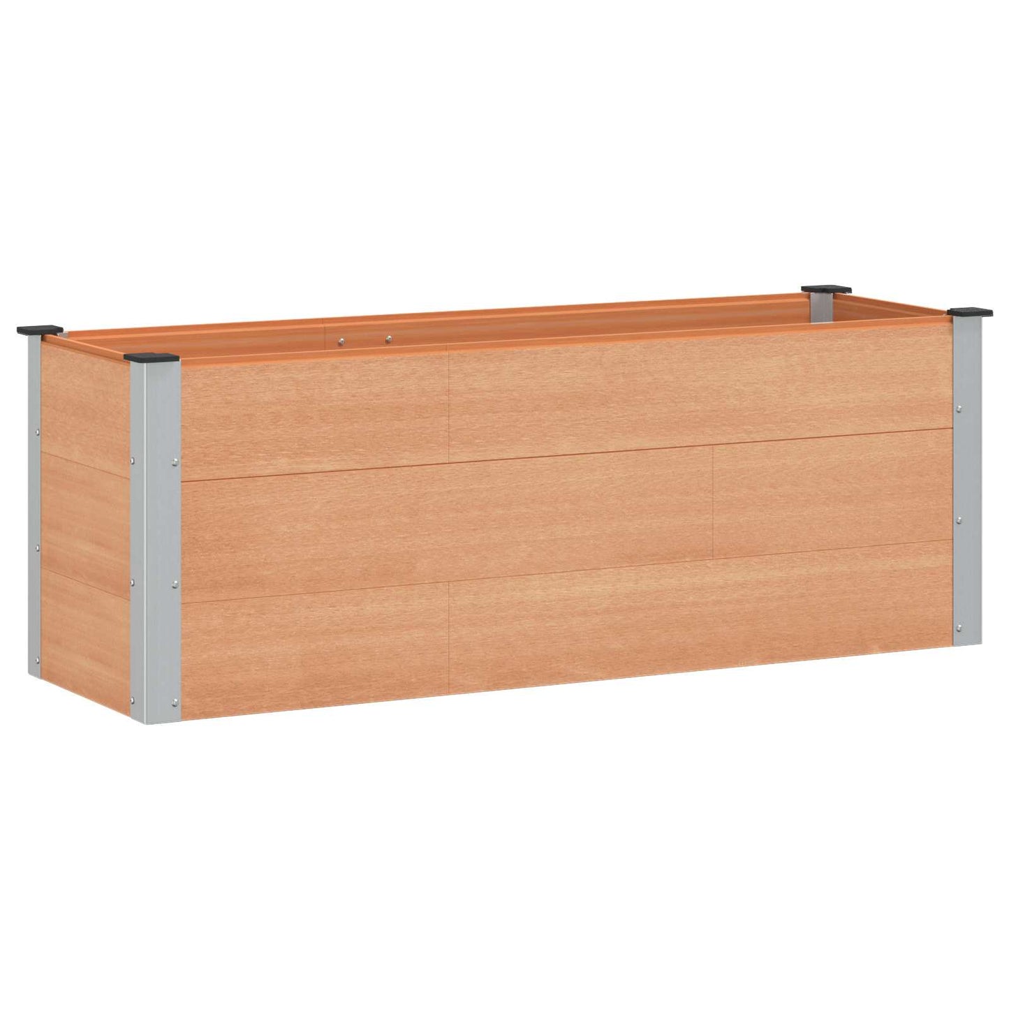 Verhoogde plantenbak Bruin 150 x 50 x 54 cm alu.