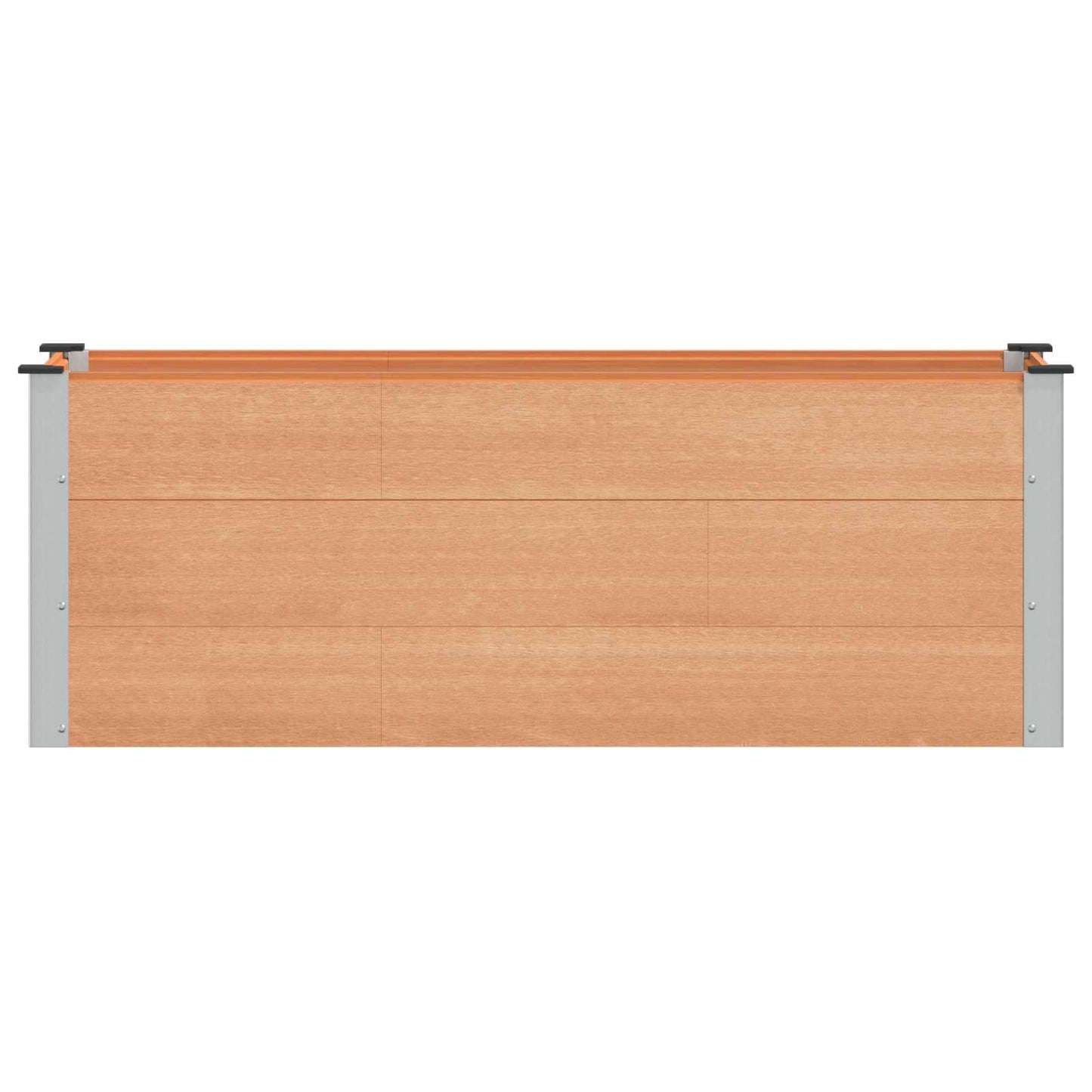 Verhoogde plantenbak Bruin 150 x 50 x 54 cm alu.