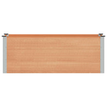 Verhoogde plantenbak Bruin 150 x 50 x 54 cm alu.