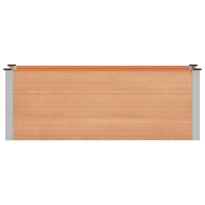 Verhoogde plantenbak Bruin 150 x 50 x 54 cm alu.