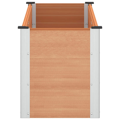 Verhoogde plantenbak Bruin 150 x 50 x 54 cm alu.