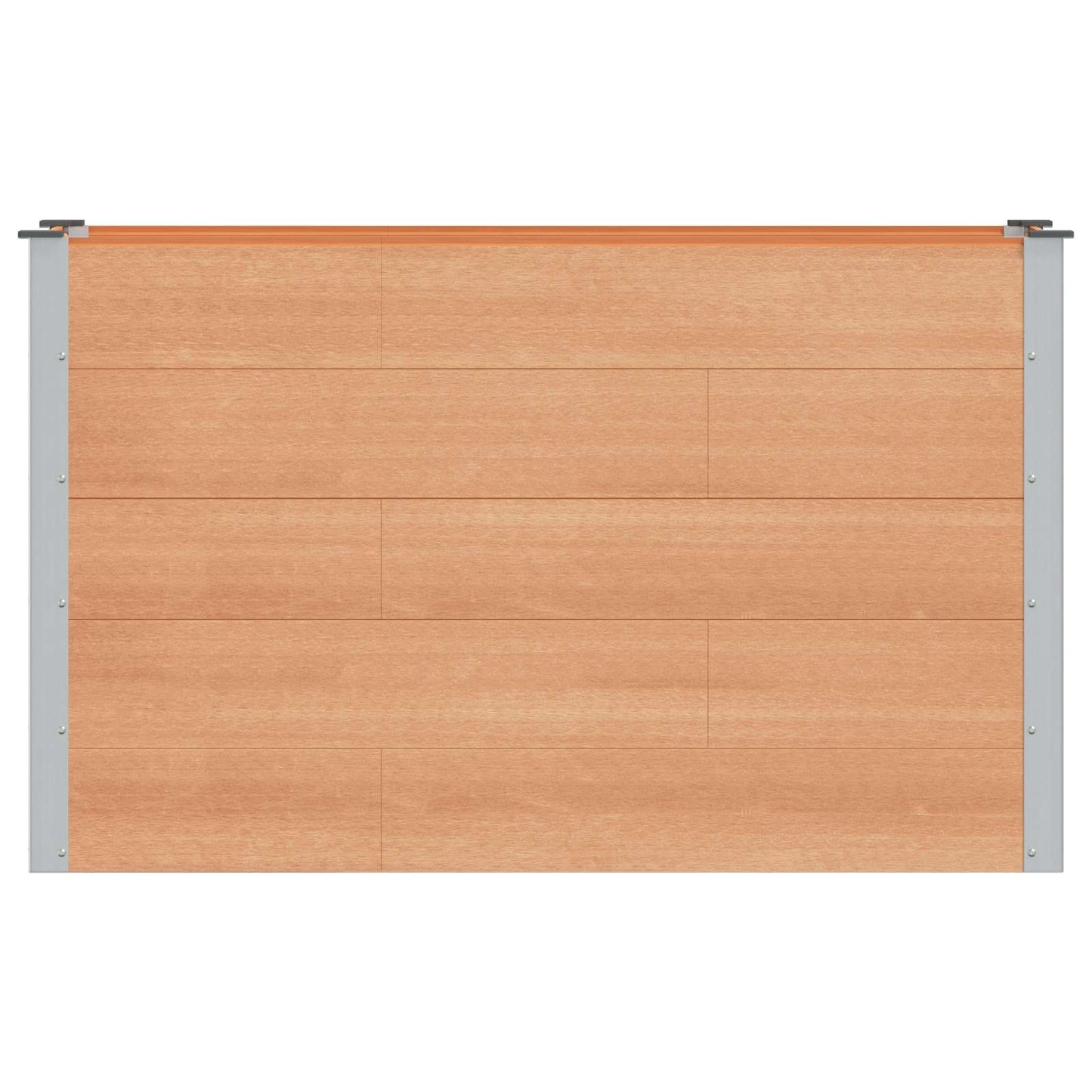 Verhoogde plantenbak Bruin 150 x 50 x 91 cm alu.