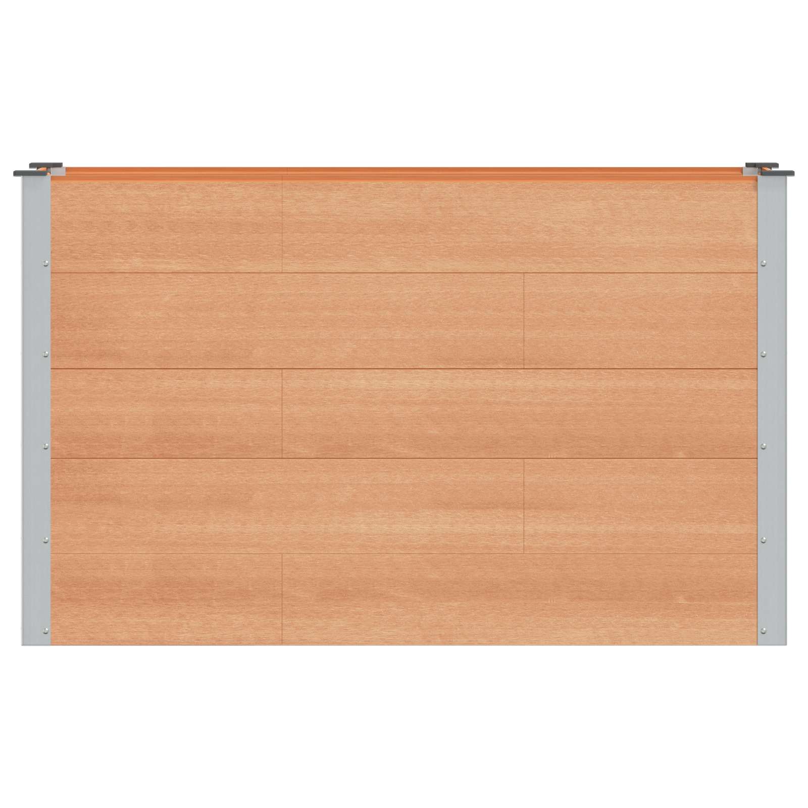 Verhoogde plantenbak Bruin 150 x 50 x 91 cm alu.