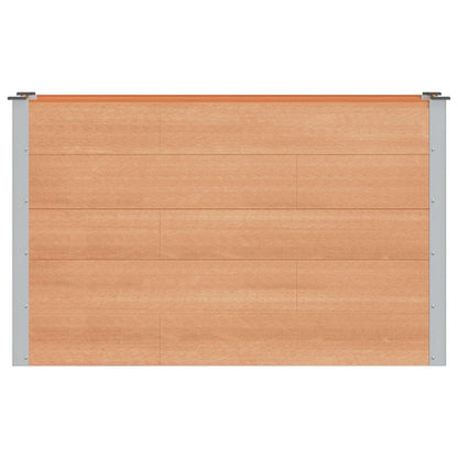 Verhoogde plantenbak Bruin 150 x 50 x 91 cm alu.