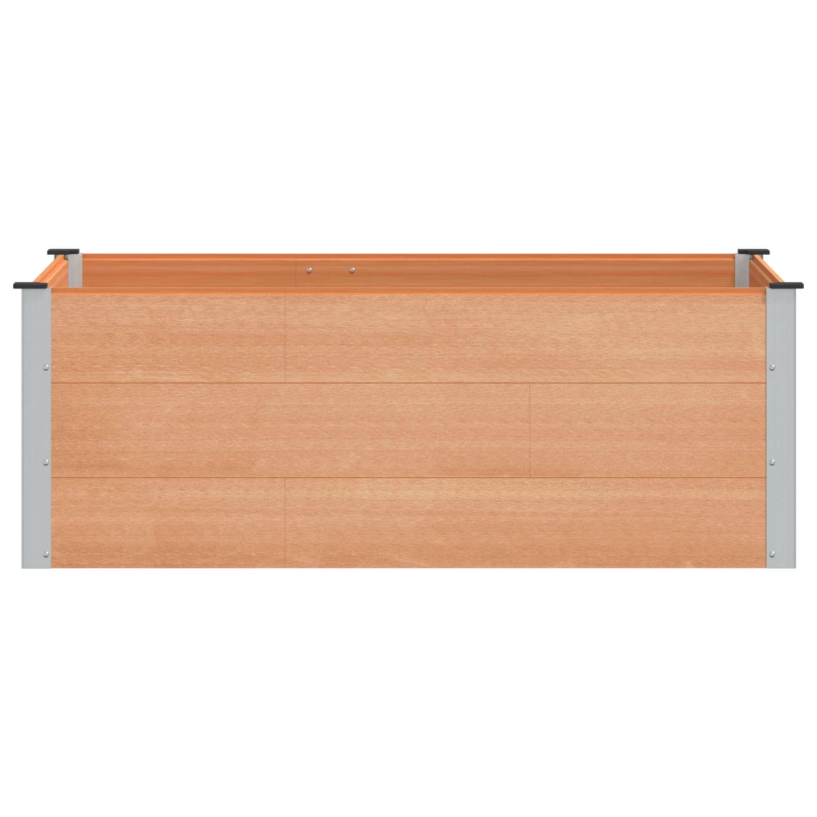 Verhoogde plantenbak Bruin 150 x 100 x 54 cm alu.