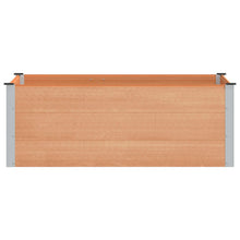Verhoogde plantenbak Bruin 150 x 100 x 54 cm alu.